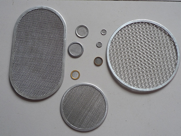 Wire mesh filter disc filtering process